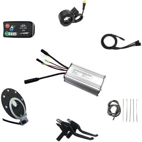 Ebike Controller System 22A Controller and LED880 Display WP Connector Conversion Kit for 500W/750W 36V/48V brushless Geared hub Motor