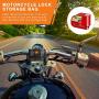 Motorcycle Alarm Disc Brake Lock, Motorcycle Locks Anti Theft Security Wheel Disc Lock Waterproof 110dB Alarm Sound with 5ft Reminder Cable Keys and Carry Pouch for Motorbike Bike Scooter