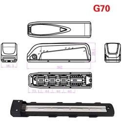Grideto Hailong Li-OIN Battery with USB 36V 48V 52V 19.2Ah 14.4Ah 24AH Electric Bike Downtube Battery with Charger for 250W 500W 750W 800W 1000W Motor