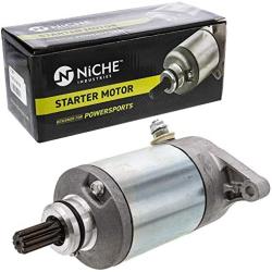 NICHE Starter Motor Assembly 31100-19B00 High Torque for Arctic Cat Suzuki QuadRunner 250 4WD KingQuad 300