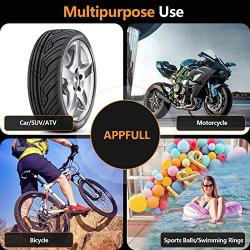 APPFULL Tire Inflator Portable Air Compressor, Air Compressor for Car, 12V DC Digital Car Tire Inflator, 4 Modes Portable Tire Inflator with LED Light for Car/Motor/Bike/Ball Max 150PSI