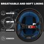 ILM Motorcycle Half Helmet with Sunshield Quick Release Strap Half Face Fit for Cruiser Scooter Harley DOT Approved Model-883V