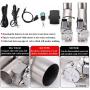 RJSPHH 3 Inch Electric Exhaust Cutout Motor E-cut Valve Kit, Catback Single Y Pipe 2 pcs with One Controller Remote Kit
