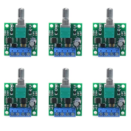 V TELESKY PWM DC Motor Speed Controller 1803BK DC Motor Driver 2A Motor Driver PWM Low Voltage with Speed Control Knob 1.8V 3V 5V 6V 12V 30W (6Pcs)