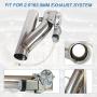 2.5 inch 63mm Stainless Steel Electric Exhaust Cutout Motor E-cut Valve Kit , Catback Single Y Pipe with One Controller Remote Kit