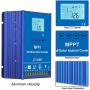 PIKASOLA 1400W Off Grid with Unloader Hybrid Wind Solar Controller Auto 12/24V Battery MPPT Charge Boost Float of max 800w Wind Turbine Generator 600w Solar Panel Home Street Light Controller