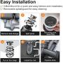 HISSUN Garbage Disposal with Power Cord,1 HP Continuous Feed Kitchen Waste Disposer,Household Food Waste Disposer with Super Quiet Motor & Dishwasher Connection,Gray