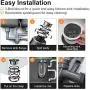 HISSUN Garbage Disposal with Power Cord,1 HP Continuous Feed Kitchen Waste Disposer,Household Food Waste Disposer with Super Quiet Motor & Dishwasher Connection,Gray