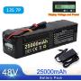 Jieoto 48V 20Ah 25Ah Ebike Battery Electric Bike Lithium-ion Battery Pack Built-in BMS and Electicity Display Fit for 1000W 750W 500W 350W 250W 200W Bike Motor (with Charger)