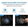 Quick Charge 3.0 Dual USB Charger Socket, Waterproof 12V/24V USB Outlet QC3.0 Fast Charger Socket with Touch Switch DIY Kit for Car, Golf Cart, Marine, Boat, RV, Motorcycle, Truck, etc (Blue)