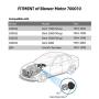 700010 HVAC Blower Motor Assembly Compatible with Dodge (94-02 Ram 1500)(94-98 Ram 2500 Ram 3500)(95-02 Ram 4000) Jeep (93-98 Grand Cherokee) Replacement AC Heater Blower Motor with Fan
