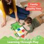 marsebia Quiet Book with 9 Educational Toddlers Activities - Learning Cloth Book with Preschool Activities for Early Learning, My Quiet Book - Montessori Toy for Travel