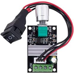 PAGOW DC Motor Speed Controller,Adjustable Reversible PWM1023BB Driver Switch with Control Knob 6v 12v 3A 80W (Switch Cable Length 5.9inch)