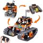 3-in-1 STEM Remote Control Building Kits-Tracked Car/Robot/Tank, 2.4Ghz Rechargeable RC Racer Toy Set Gift for 8-12,14 Year Old Boys and Girls, Best Engineering Science Learning Kit for Kids (392pcs)