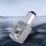 DC Worm Gear Motor 12V High Torque Reduction Gear Box with Encoder Srong Self-Locking 6mm Output Shaft(20RPM)