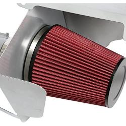 DNAMotoring AIP-2-HS-YUKON09-SLSL Cold Air Intake System and Heat Shield