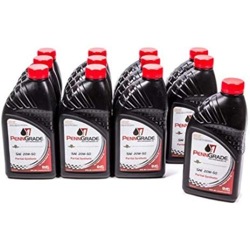 Brad Penn Oil 009-7119-12PK 20W-50 Partial Synthetic Racing Oil 12 pack
