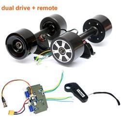 L-faster Electronic Longboard Hub Motor Kit Skateboard Brushless Motor Wheel with Truck Electric Board Dual Motor Drive Remote Controller