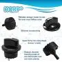 HQRP Rotary Switch with Knob 120V 8A 1-Pole 2-Way SPDT