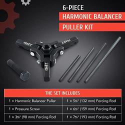 Orion Motor Tech Harmonic Balancer Puller Kit, Adjustable 3-Jaw Puller Set for Removing Harmonic Dampers & Balancers, 3-Jaw Pulley Puller Set Compatible with Chevy GM Chrysler Cadillac Ford More