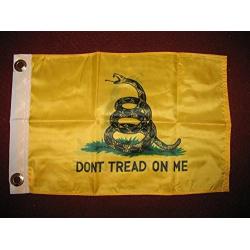 Gadsden Tea Party Dont Tread On Me 12x18 Double Sided Solarmax Nylon Boat Car Motorcycle Flag 12