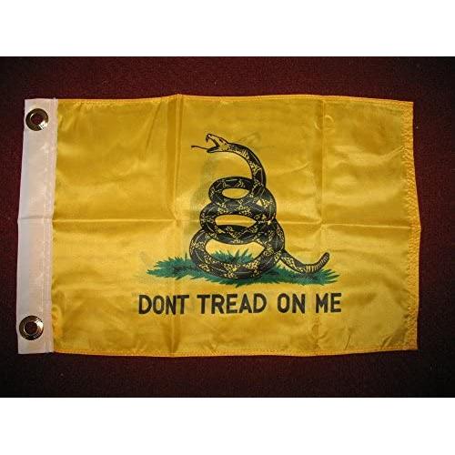 Gadsden Tea Party Dont Tread On Me 12x18 Double Sided Solarmax Nylon Boat Car Motorcycle Flag 12