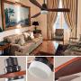 Ceiling Fan With Light, Exbrite, 52 inch Downrod Mount Ceiling Fan, 3 Carved Wood Fan Blade Classical Style Fan with Remote Control Noiseless Motor Remote Control Ceiling Fan With Light (Walnut AC)