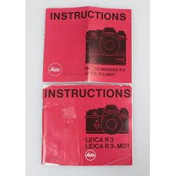 LEICA R3 / R3 MOT & Motor Winder Instructions, Set of 2