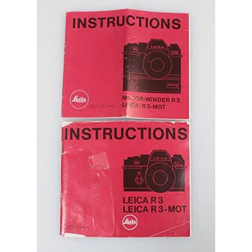 LEICA R3 / R3 MOT & Motor Winder Instructions, Set of 2