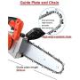 Chain Saw Lithium Battery,Mini Pruning Chainsaw Rechargeable Electric Saw Automatic Lubrication,Brushless Copper Motor for Orchard Pruning, Chopping Wood (Color : Chainsaw kit - C)