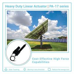 12V High Force (850 lbs. / 10 in.) Linear Actuator.IP 65 Protection for Industrial, Agriculture Usage. Brushed DC Electric Motor and Stainless-Steel Stroke. Model PA-17-10-850