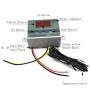 HJ Garden XH-W3002 Mini Thermostat DC 12V 10A Digital LED Temperature Controller -50 to 110 Degree Heating/Cooling Temperature Control Switch with Waterproof Sensor Probe