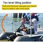 AQUOS Haswing 12V or 24V Transom Trolling Motor for Saltwater, Freshwater Fishing