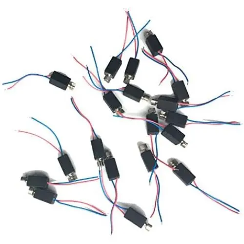 100pcs Low power Vibrator 3V Motor Mini DC motor 4 x 8mm Vibration Pager micro motor for robotics toys Robot Bristlebot DIY