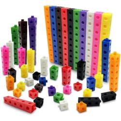 Math Cubes for Kids - Kindergarten Math Games - Snap Cubes Counting Blocks for Math - Math Linking Cubes Counting Cubes for Kids - Math Manipulatives 1st Grade - 10 Colors, 100 Cubes