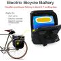 Jieoto 52V E-Bike Battery 14S8P 20Ah Li-Ion Electric Bike Battery Pack Rechargeable Lithium Battery with 40A BMS and 3A Charger Fit for 1200W 1000W 750W 500W 250W Electric Bicycles Motor