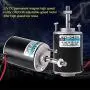 High Torsion Permanent Magnet DC Motor, 12/24V 30W High Speed CW/CCW DC Motor for DIY Generator(12V, 3500RPM)