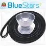 Ultra Durable 8066184 Dryer Motor Pulley & 341241 Dryer Drum Belt Kit Replacement by BlueStars - Exact Fit for Whirlpool Maytag Kenmore Dryers - Replaces PS11744884 AP2946843