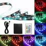 VVFLED Battery& USB 24 Keys RF Remote LED Strip Light, DIY Indoor Decoration, 6.56ft