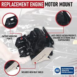 Engine Mount Set of 2 with Heat Shield - Compatible with Chevy, Cadillac & GMC Vehicles - 07-14 Escalade, Silverado, Suburban, Tahoe, Sierra, Yukon - Replaces 15854941, A5365 - Left and Right Mounts