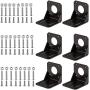 Stepper Motor Mounting Bracket, 6pcs Steel Motor Mounting Nema17 Bracket, with Mounting Screws