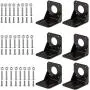Stepper Motor Mounting Bracket, 6pcs Steel Motor Mounting Nema17 Bracket, with Mounting Screws