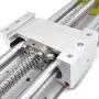 Electric Linear Stage Actuator Travel Length 300mm Ballscrew 1605 Double Optical Axis Linear Rail Guide Slide Stage C7 with Nema23 Motor for DIY CNC Router Controller
