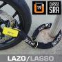 URBAN UR74120L Motorcycle Chain Lock Heavy Duty Motorcycle Lock and Chain, Motorcycle U Lock Mini Disc Lock High Security Motorcycle Chain and Lock Motorcycle Lock Chain Thick Chain Lock, 120cm Loop