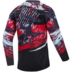 JPOJPO Downhill Cycling Jersey Mens Racing Jersey Long Sleeve MTB Bicycle Clothing Bike Shirt Motorcycle S-4XL