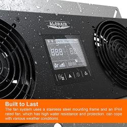 ALORAIR Crawl space Basement Ventilator Fan, VentirPro-S2 with Temperature Humidity Controller, Timing Cycle, Speed Control, for garage, shed, crawl space, basements, 240CFM (Air-out)