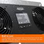 ALORAIR Crawl space Basement Ventilator Fan, VentirPro-S2 with Temperature Humidity Controller, Timing Cycle, Speed Control, for garage, shed, crawl space, basements, 240CFM (Air-out)