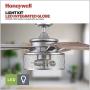 Honeywell Ceiling Fans 51460-01 Carnegie Ceiling Fan, 52, Pewter