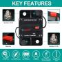 30 Amp Waterproof Circuit Breaker,with Manual Reset,12V-48V DC, for Car Marine Trolling Motors Boat ATV Manual Power Protect for Audio System Fuse