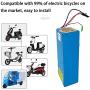 Wnicek 60V E-Bike Lithium Battery 20Ah 30Ah Battery Pack for 1500W 1200W 1000W 750W 500W 350W 250W Motor for Moped Scooters Electric Mobility Scooter Electric Motorcycles